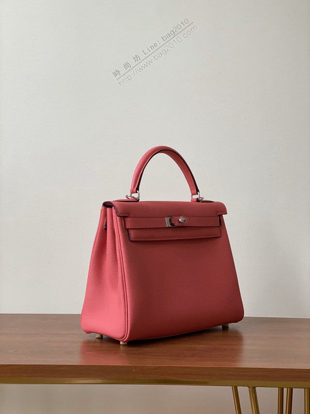 Hermes女包 愛馬仕kelly包 togo皮 蠟線手工縫製 Hermes經典款凱莉手提包  am1941